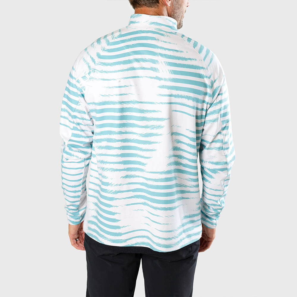 Custom logo High Quality Men's Long Sleeve Printed Golf Sports Casual Quick Drying 1/4 Zip Golf Pullover