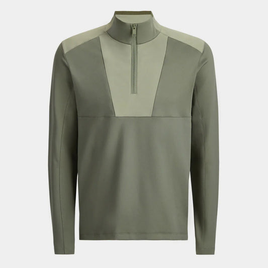 Bulk Custom OEM Custom High Quality Men's Long Sleeve Solid Sweatshirt Half Zip Man Golf Sport Pullover with Logo Embroidery - Manufacturer Qiandao