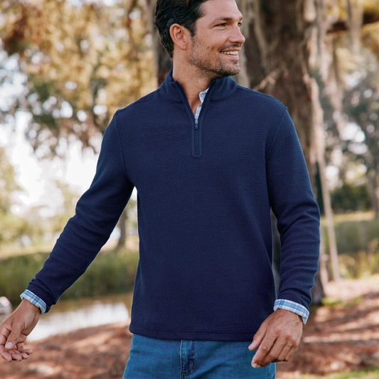 High Quality Stylish Custom Wholesale Stand Collar Quarter Zip Men's Oversized Sweatshirt Half Zipper Men's Pullover