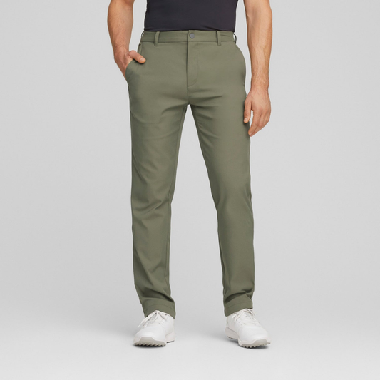Custom logo, four-way stretch, slim-fitting, sporty and comfortable golf pants with zipper specifications, men's 100% cotton pants