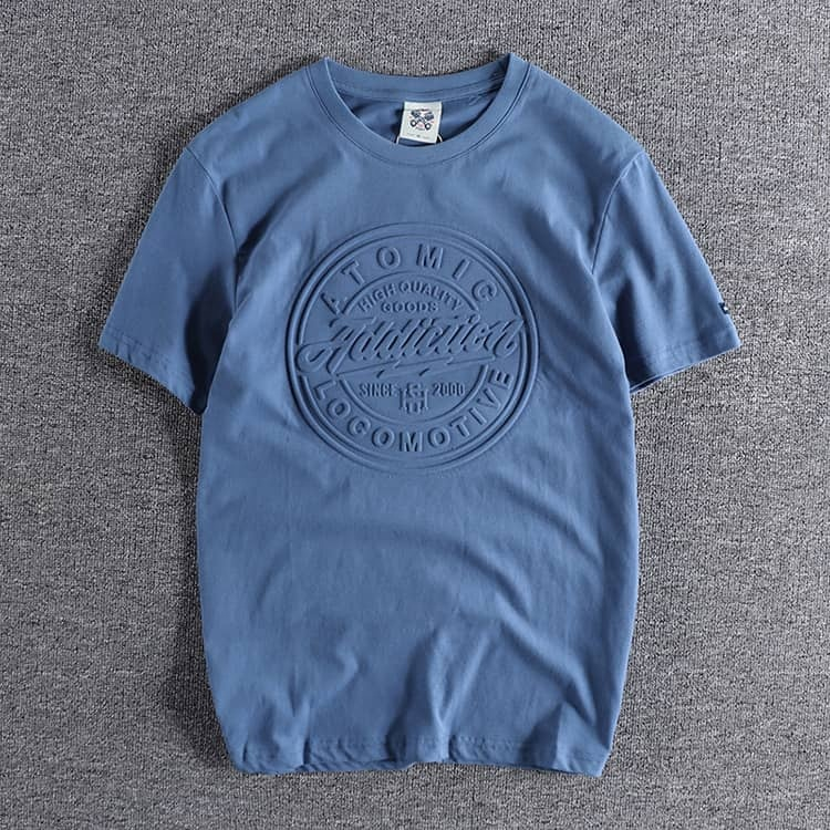 Custom 3d Emed Print Oversized t Shirt Printing Crew Neck Men T-shirts Manufacturers Tshirt