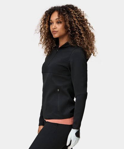 Custom High Quality Long Sleeve Sublimation Golf 1/4 Zip Ladies Embroidery Womens Pullover Women's Hoodies & Sweatshirts