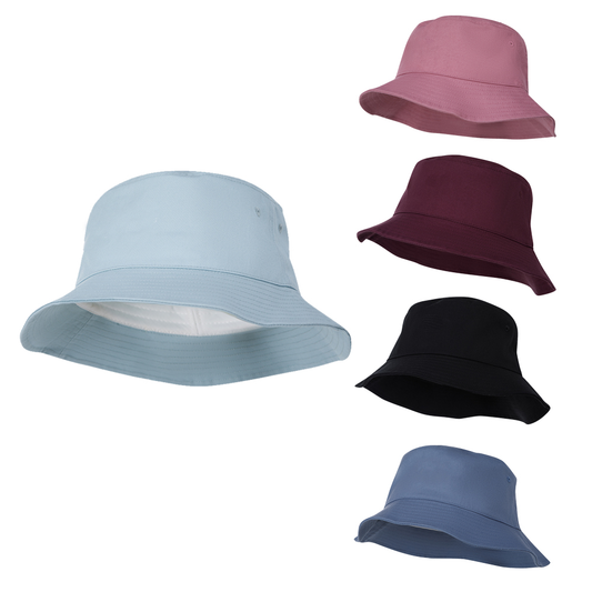 Custom logo cotton fisherman hats. They are foldable, sun-protective, solid-color hip-hop wide-brimmed beach fisherman hats that can block ultraviolet rays in summer