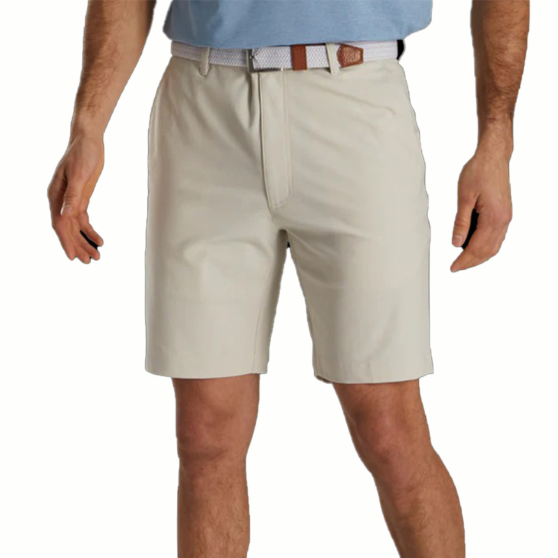 Customized outdoor men's sports golf shorts made of polyester and spandex, which are casual, comfortable, quick-drying, breathable and without any printed patterns