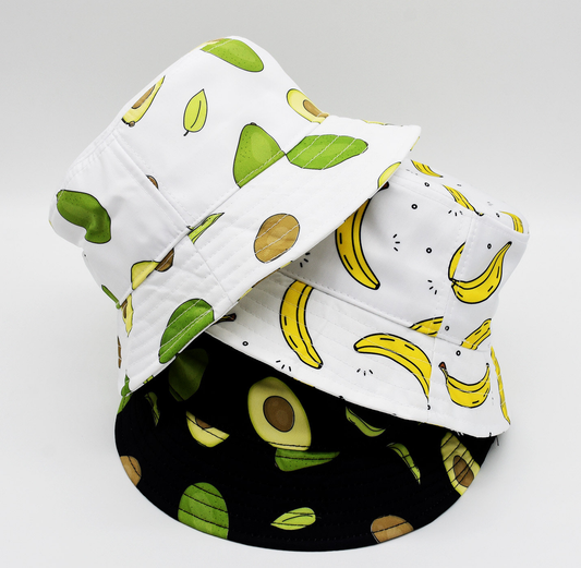 Unisex summer fisherman hats. Made of high-quality luxurious denim fabric with custom pattern printing, suitable for daily leisure and outdoor activities