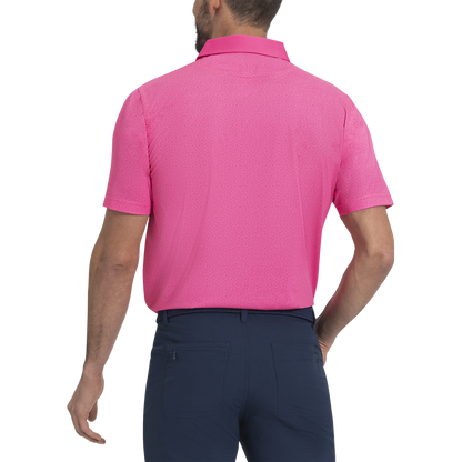 Custom Logo Quick Dry Performance Athletic Casual Spandex Polyester Floral Printed Sublimated Knit Firm Collar Golf Shirt Polos