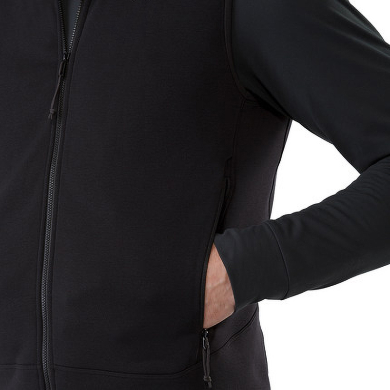 2025 Customized double-sided wool fleece zippered casual golf warm vests