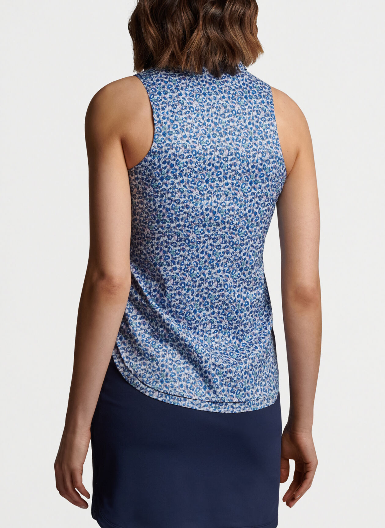 Custom Logo Breathable Full Allover Print Slim Sports Zip Neck Golf Polo Sleeveless Ladies Golf Clothes Woman's Golf Shirt