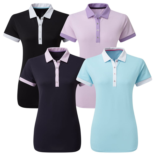 Summer women's blank golf Polo shirts, women's short-sleeved slim-fit Polo T-shirts, customized logo Polo shirts