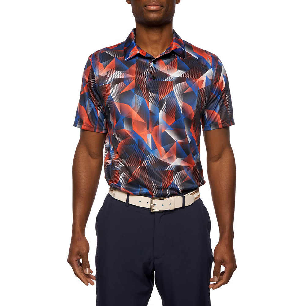 Men's Short-Sleeved Summer Sportswear Casual Print T-Shirt for Polo and Golf Men's US Style