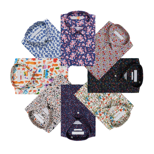 Designer Plus Size Luxury High Quality Stretch Men Shirts Turkey Slim Fit Printed Casual Formal Long Sleeve Shirts Custom logo