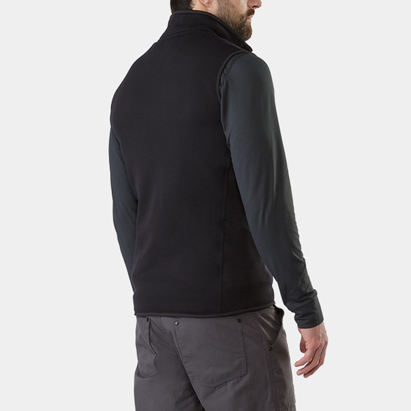 2025 Customized double-sided wool fleece zippered casual golf warm vests
