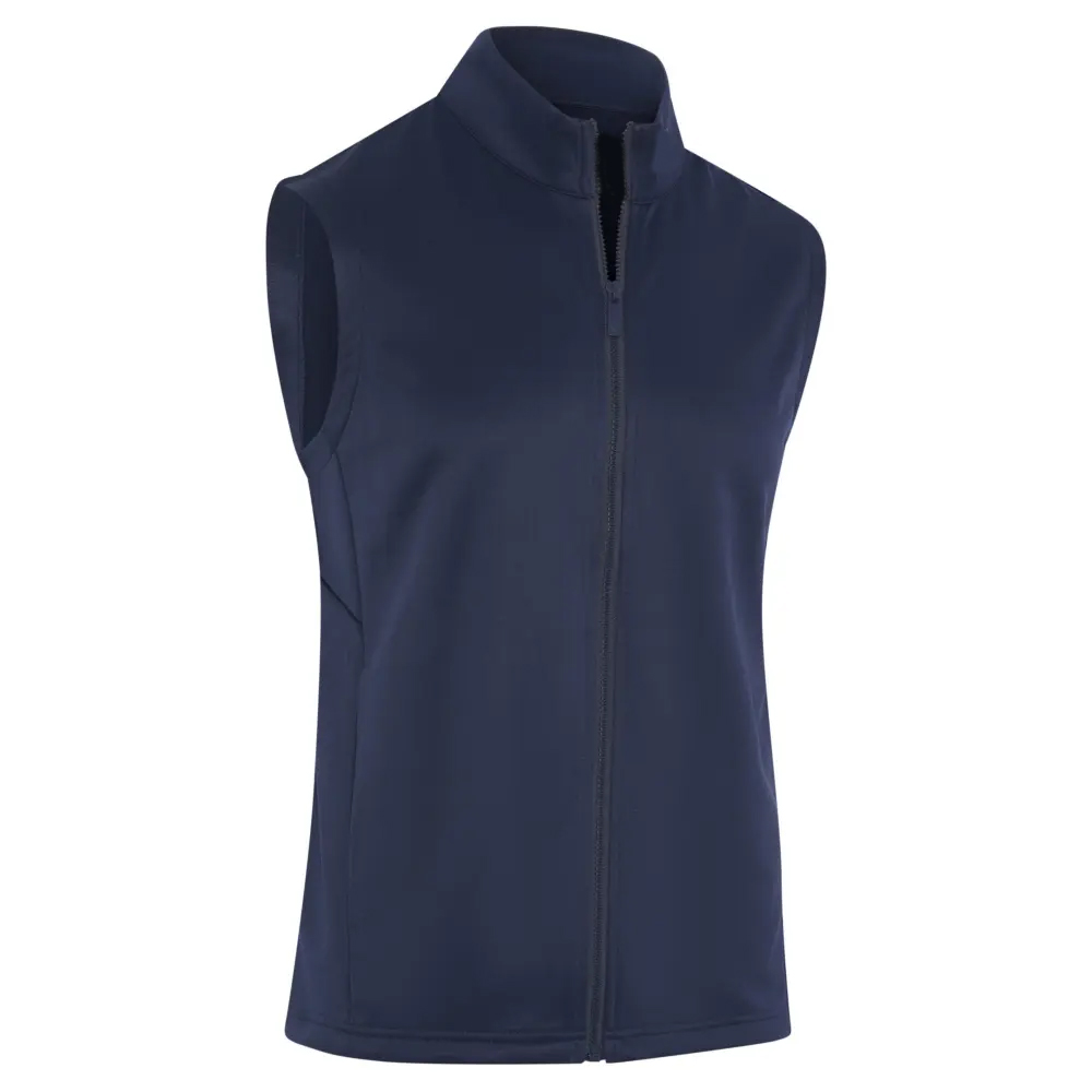 ODM customized men's polyester full-zip golf vests, high-quality breathable wool jackets, suitable for casual and outdoor use