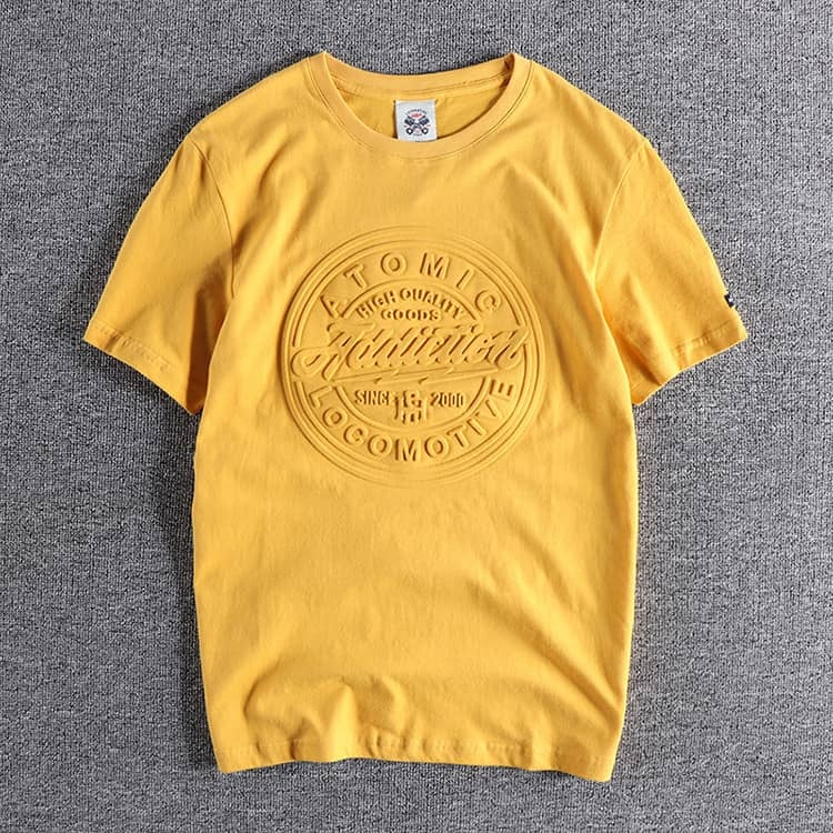 Custom 3d Emed Print Oversized t Shirt Printing Crew Neck Men T-shirts Manufacturers Tshirt
