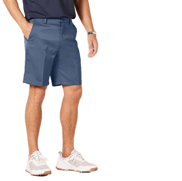 Men's XXL classic stretchy golf shorts, sporty beach shorts, with breathable and waterproof functions, featuring middle pockets and solid color dyeing