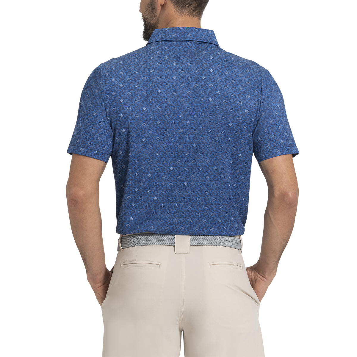 Custom Logo Quick Dry Performance Athletic Casual 75% Polyester 25% Spandex Golf Polos Shirts for Men