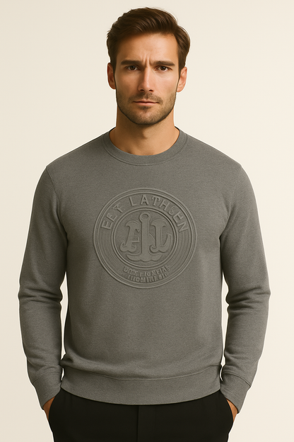 Custom Casual Plain 100% Cotton Men Long Sleeve Price Casual t Shirts for Men 3d Embossed