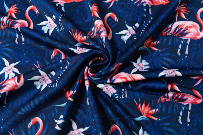 Tropical Flamingo Polo Shirt - Antimicrobial Quick Dry Slim Fit with Floral Pattern Design