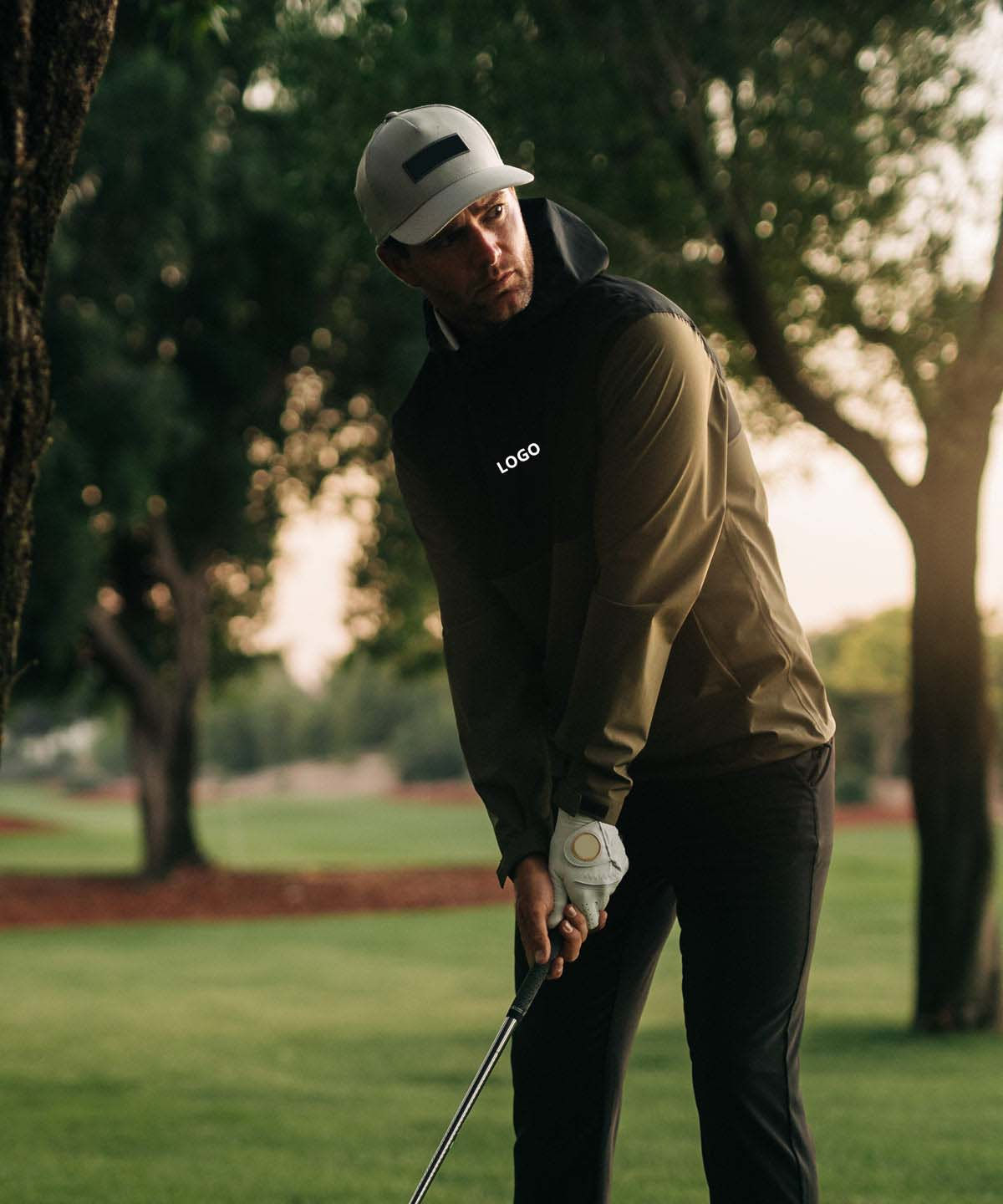 Custom Logo Sport Golf Wear Windproof High Quality Luxury 1/4 Quarter Zip Collar Hoodie Pullover Sweatshirts for Men