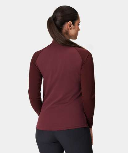 Custom High Quality Ladies Golf Quarter Zip Pullover Long Sleeve Sweatshirt Printed Embroidery Logo Autumn Jersey Stand Collar