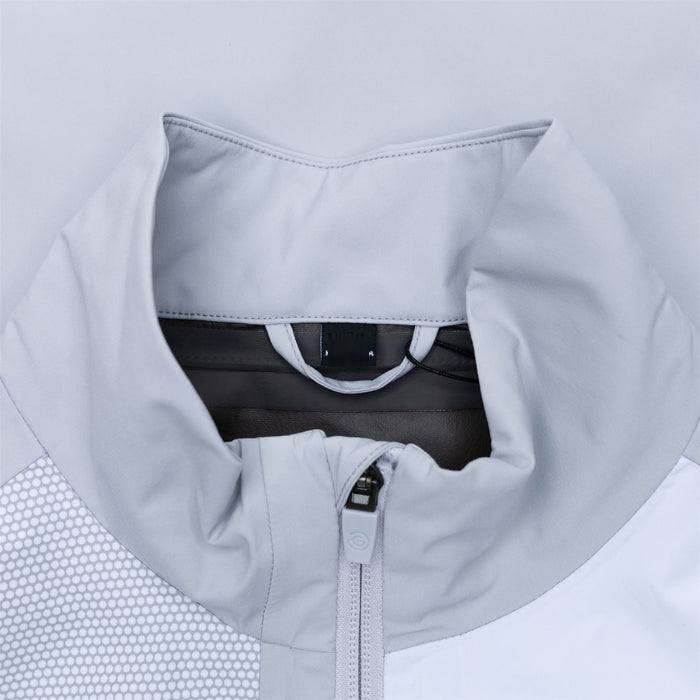 Custom Men's High Quality Long Sleeve Sweatshirt Waterproof Golf Jacket with Patchwork Pattern and Front Logo