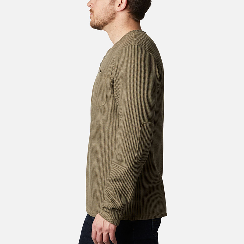 Custom High Collar Long Sleeve Casual Mens Loose Fit Knit Sweater