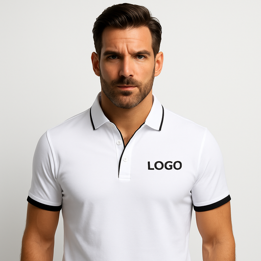 Unisex Quick Dry Polo Shirt Custom Logo 100% Cotton Short Sleeve Printed Pattern Embroidered Technique XL Size Unisex Uniform