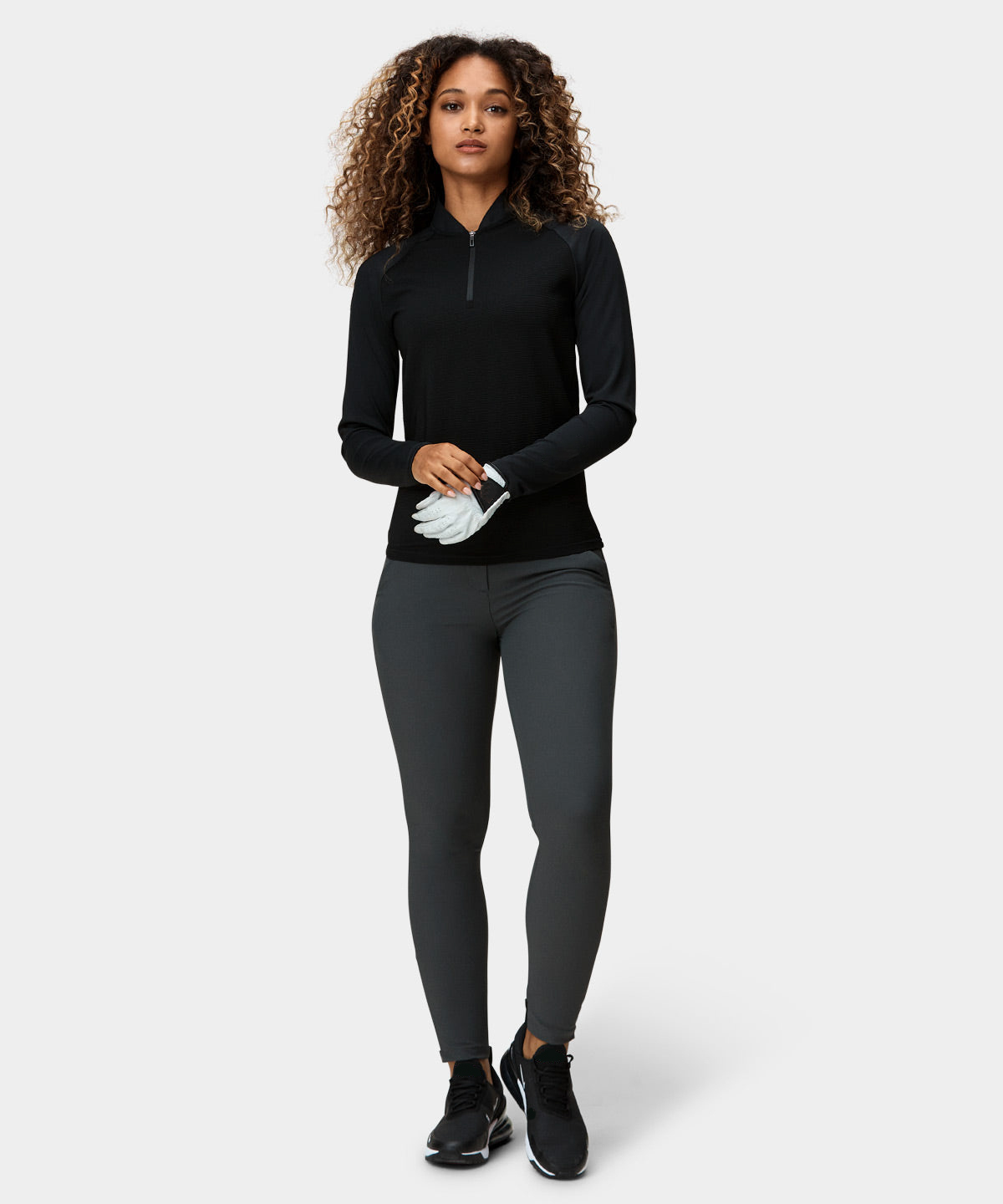 Custom High Quality Ladies Quarter Zip Sweatshirt Long Sleeve Active Wear Luxury Sublimation Golf Pullover Casual Print Autumn