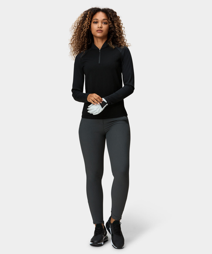 Custom High Quality Ladies Quarter Zip Sweatshirt Long Sleeve Active Wear Luxury Sublimation Golf Pullover Casual Print Autumn