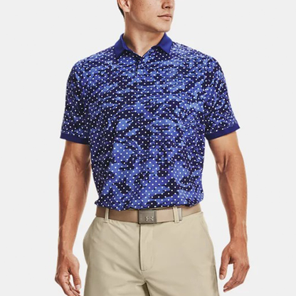 Vintage High Quality Custom Floral Printing Golf Sublimation Neck Shirts 100% Polyester Men Performance Polo T Shirt Manufacture