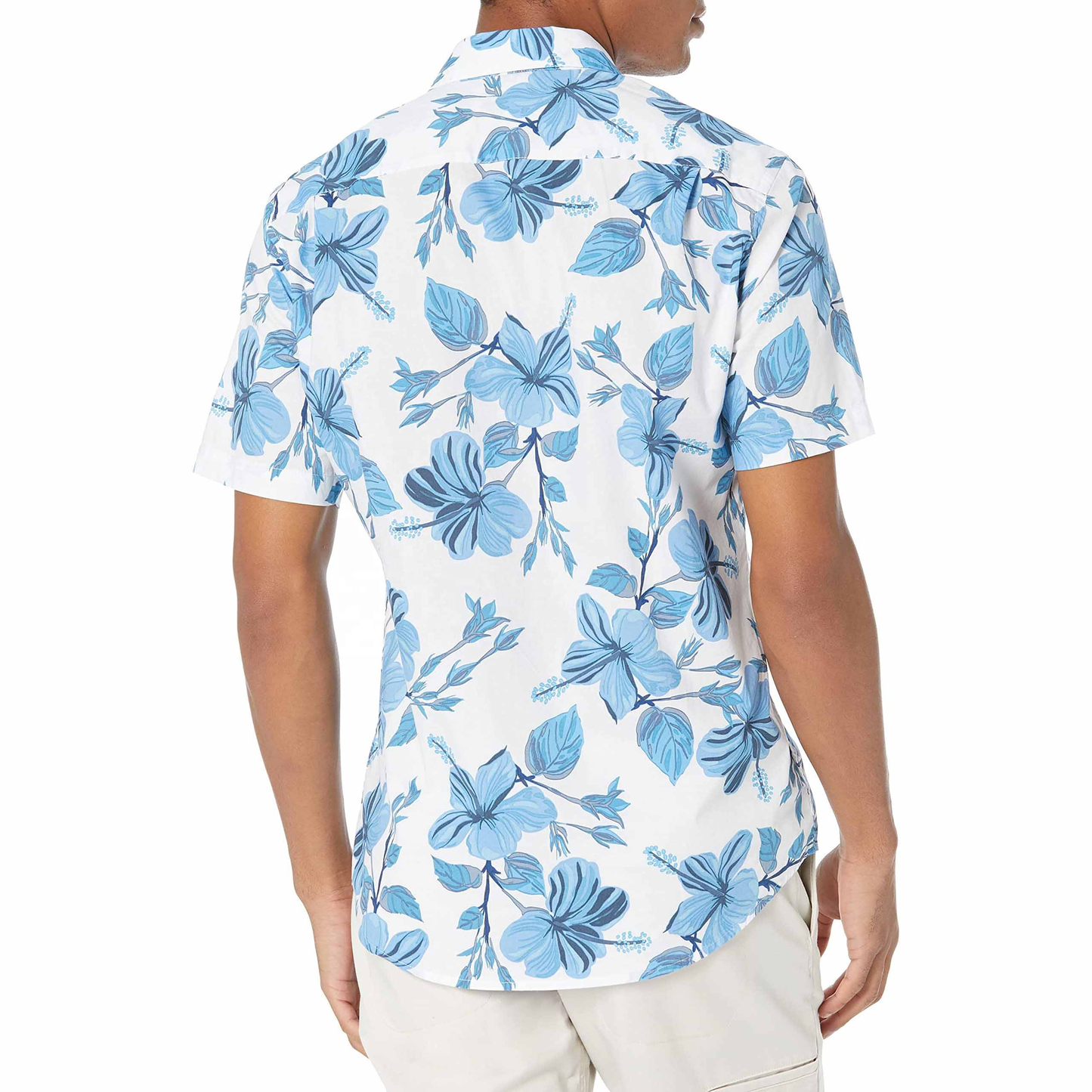 New Design Logo Men's Shirt Essentials Slim-fit Short Sleeve Printed Hawaiian Holiday Men's Shirt