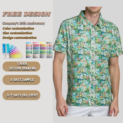 Custom Personalized Tshirts logo Embroidered Luxury Performance High Quantity 94% Polyester 6 % Spandex Golf Polo Shirt