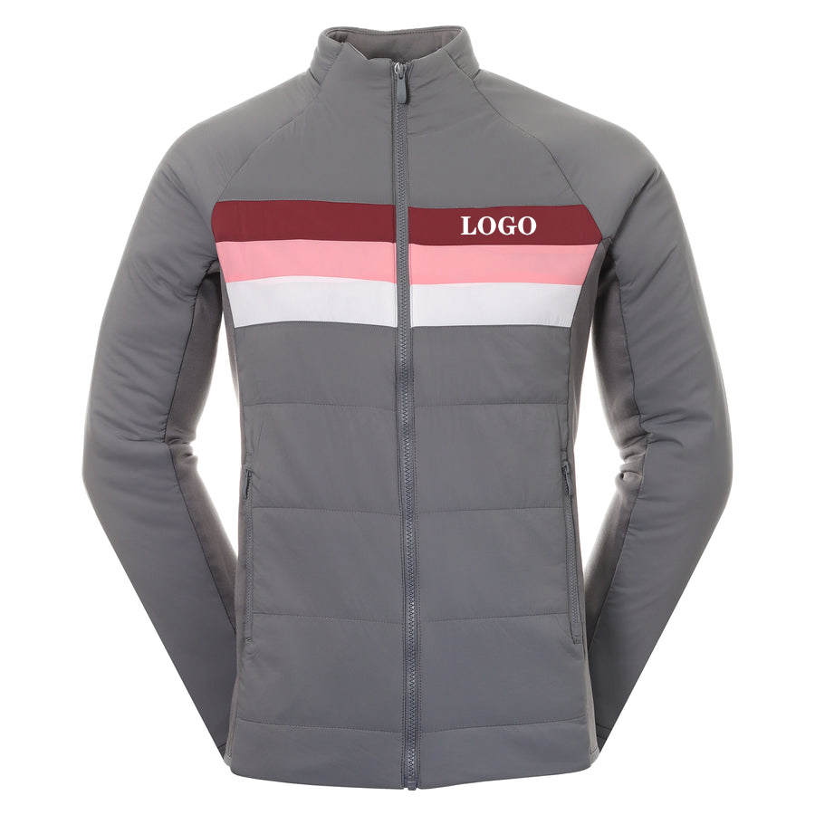 Custom Down Golf Shell Hunting Winter Thick Polyester Reflective Soft Fleece Winter Thick Down Sports Packable Waterproof Jacket