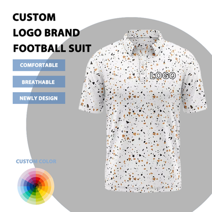 Custom logo Embroidered 92% Polyester 8% Spandex Luxury Performance Golf Tshirts High Quantity Polo Shirt