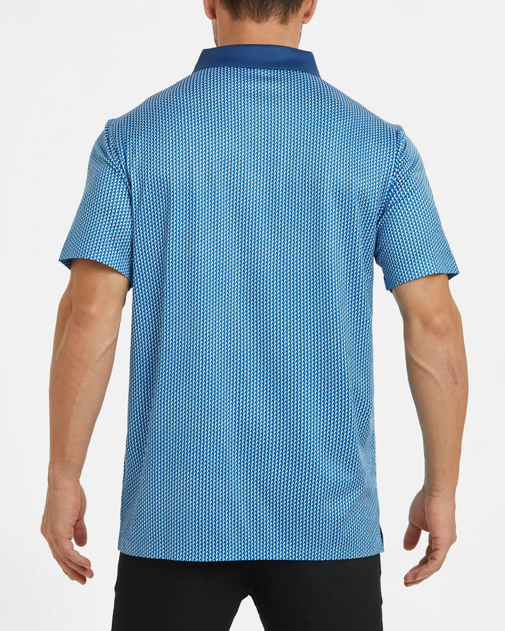 Men's Golf Polo Shirt - Blue Performance Polo for Ultimate Comfort and Style