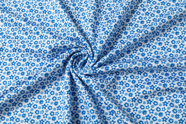 Antimicrobial Quick Dry Polo Shirt with Small Star Pattern in Slim Fit