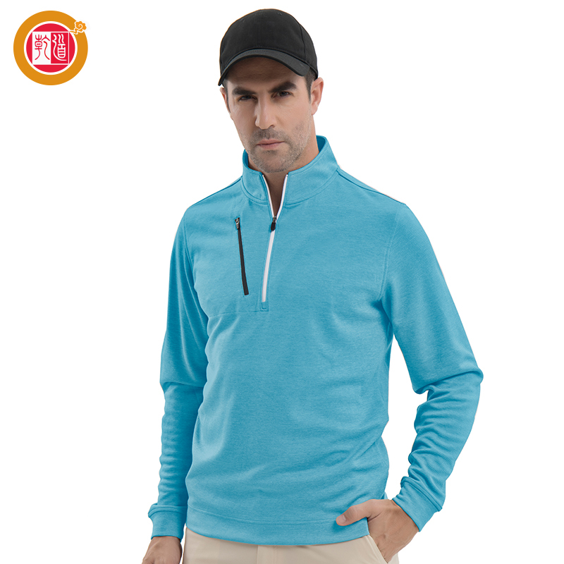 Custom High Quality Activewear Equestrian Performance Custom Quarter Zip Unisex Golf Clothing Men Pullover Sweatshirt