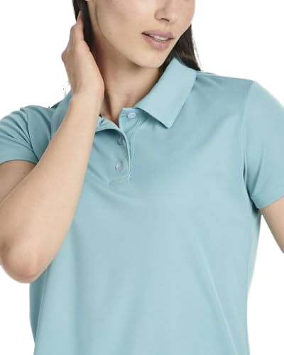 Women's casual short-sleeved high-performance polo shirts, quick-drying and wrinkle-resistant, with solid colors and patterns, made of polyester, featuring a washing process and customized logos, suitable for summer