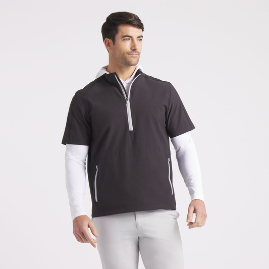 Custom 1/4 Zip Short Sleeve Pullover Golf Athletic Windbreaker Vintage Outfit Quarter Zip Personalized Sweatshirt for Men