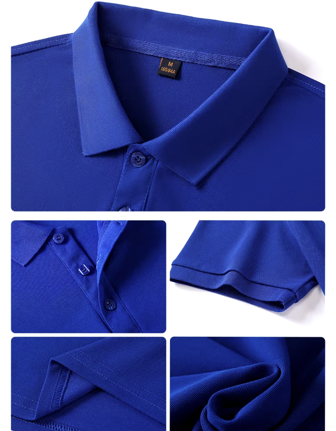 OEM/ODM Custom Logo Embroidery 100% Polyester Short Sleeve Slim Summer Plain Blank Golf Polo Shirts for Men