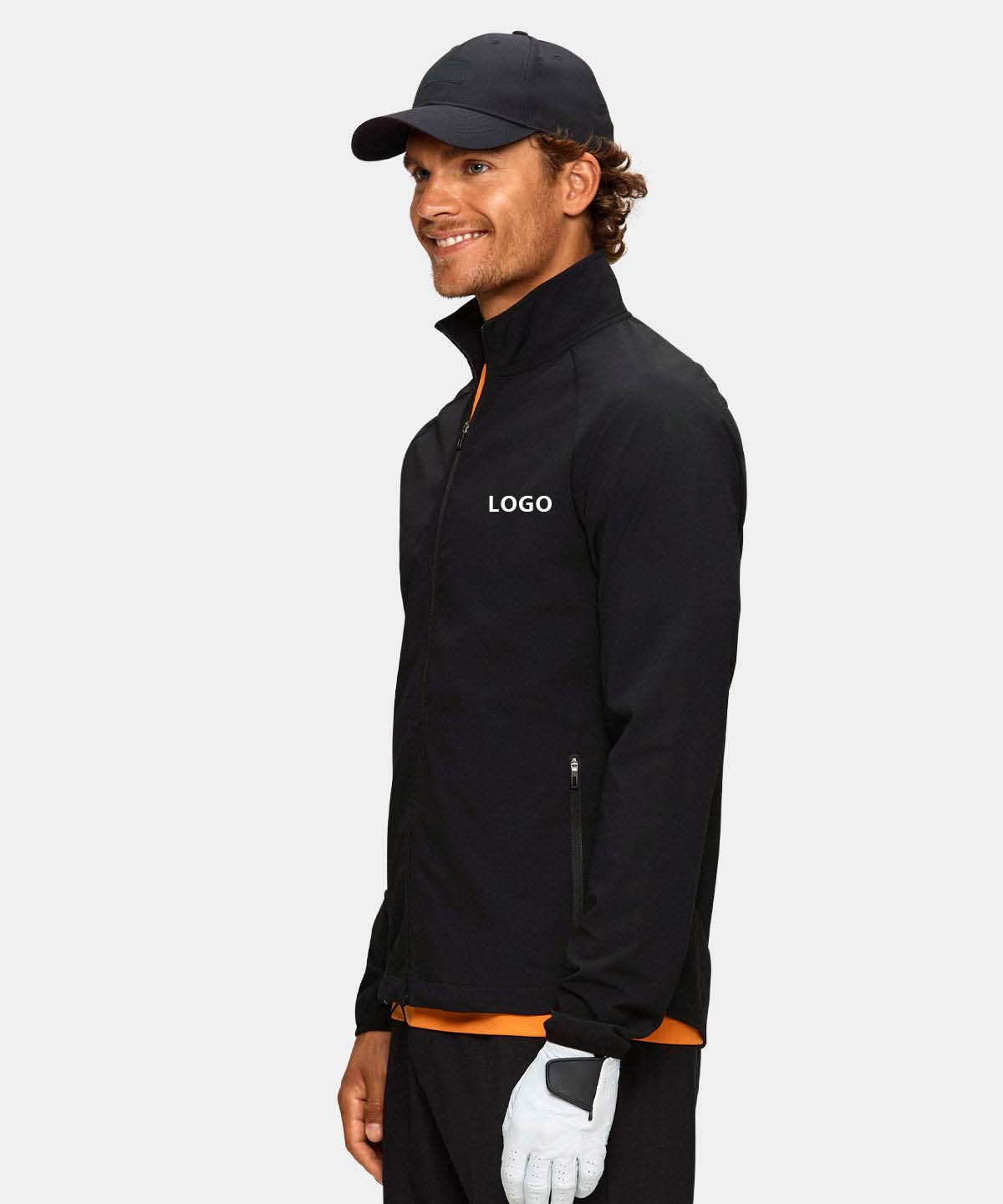 Design logo High Quality Golf Wear Long Sleeve Full Zip Hoodie Custom Embroidered Heavyweight Hoodie for Men