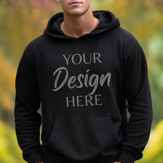 Custom Logo Emed Hoodie 100% Cotton Loose Fit Oversized Casual Style Winter Season 350gsm Fleece 400gsm Fabric Weight ODM