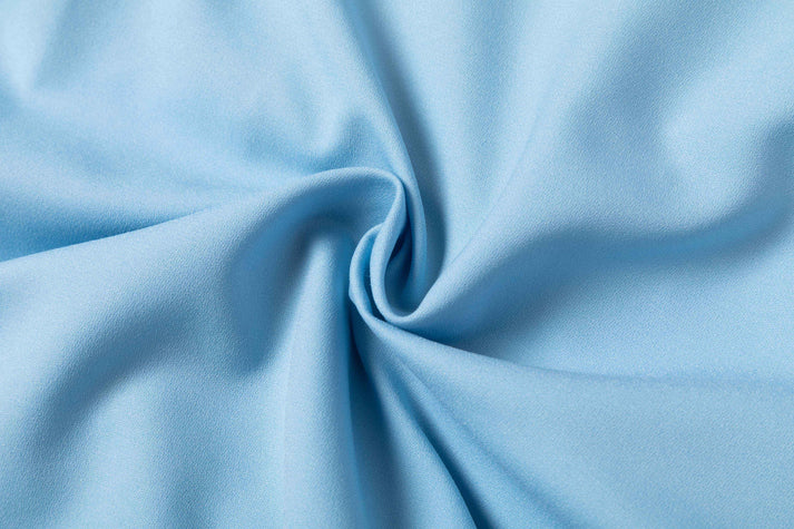 Light Blue Trousers with Contrast - Colored Waistband