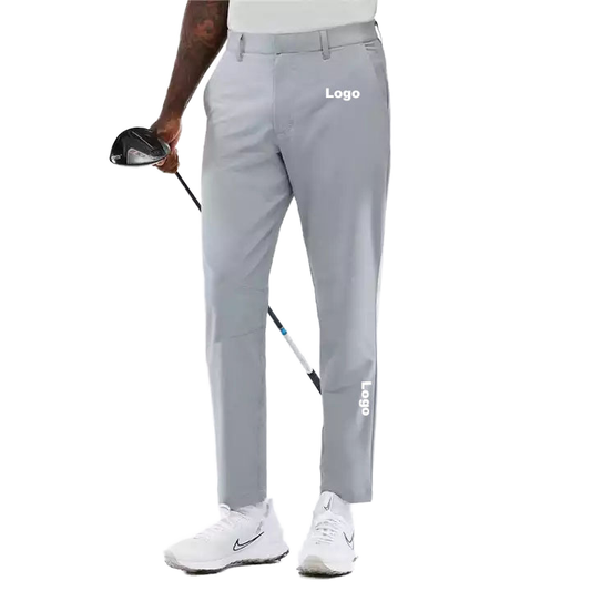 Fashionable and casual summer golf pants, with a zipper fly, mid-rise and stylish decorative pockets, suitable for wearing during fitness activities and offering OEM services