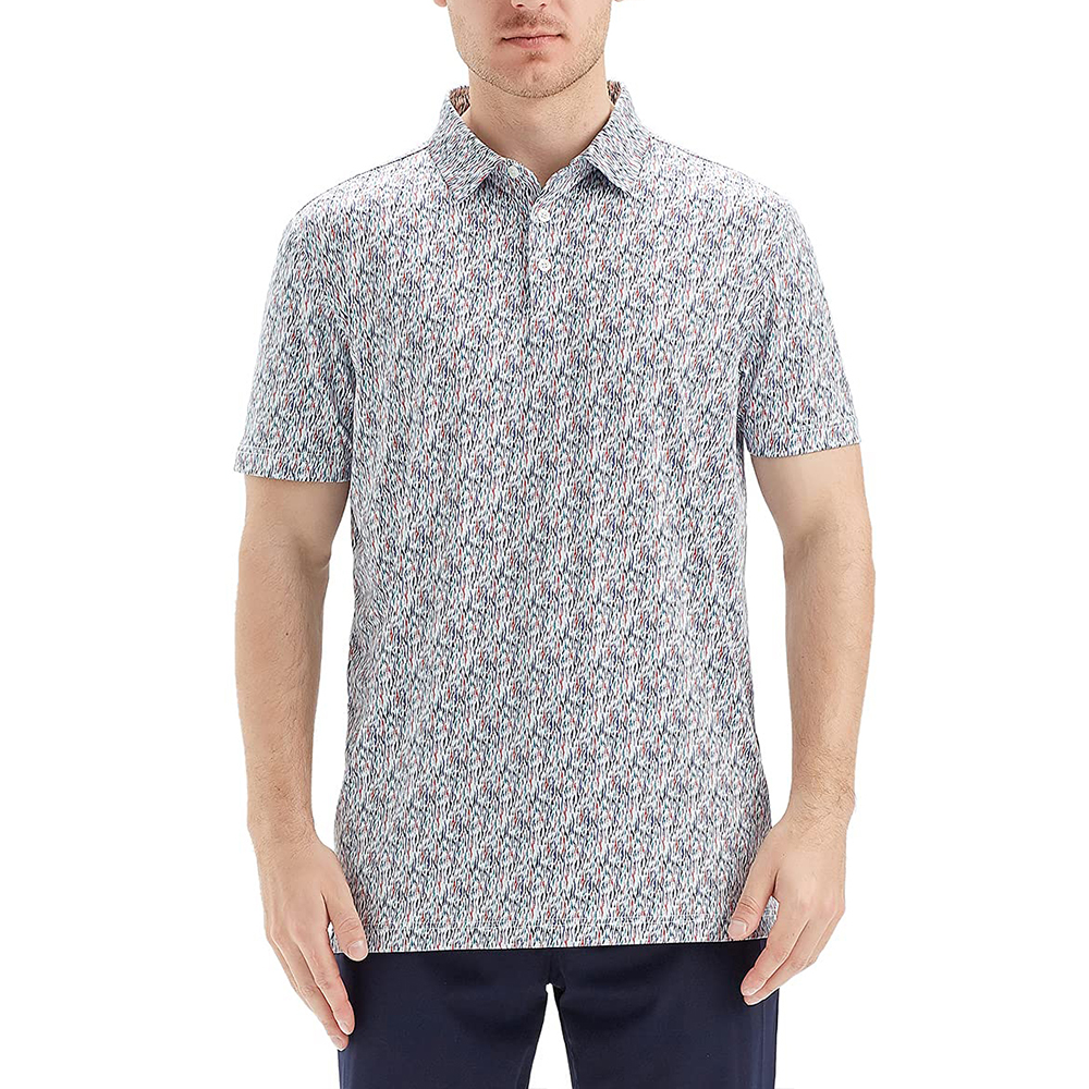 Luxury Manufacturer Nylon Spandex Fashion Mens Custom logo Embroidered Golf Personalised Polo t Shirt