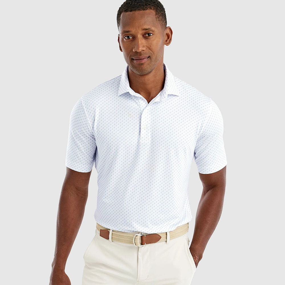Custom logo Luxury Embroidery logo 4 Way Stretch 100 Polyester Golf Print Sublimation Sports Polo Shirt t Shirts Tshirt for Men