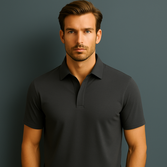 Custom Logo Men's Quick Dry Short Sleeve Simple Summer Athletic Top Moisture Wicking Men's Golf Work Business Polo Shirt