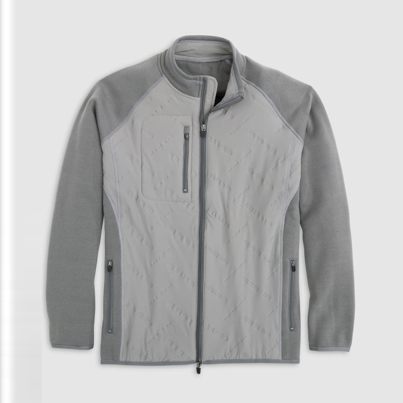 Custom Print Men's Softshell Golf Outerwear Comfortable Grey Sports Jacket Stand Collar Zip Plain Softshell Coat Manufacturer