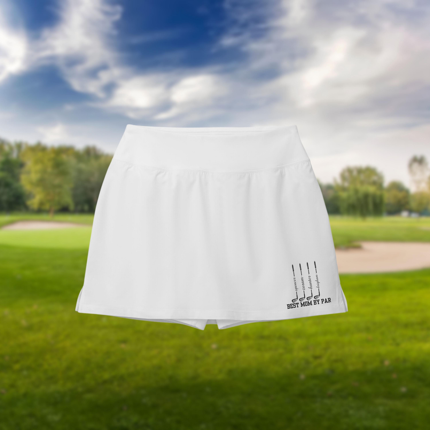 Customized women's sports tennis shorts with ball pockets, fashionable fitness personalized golf skirts, women's skirts