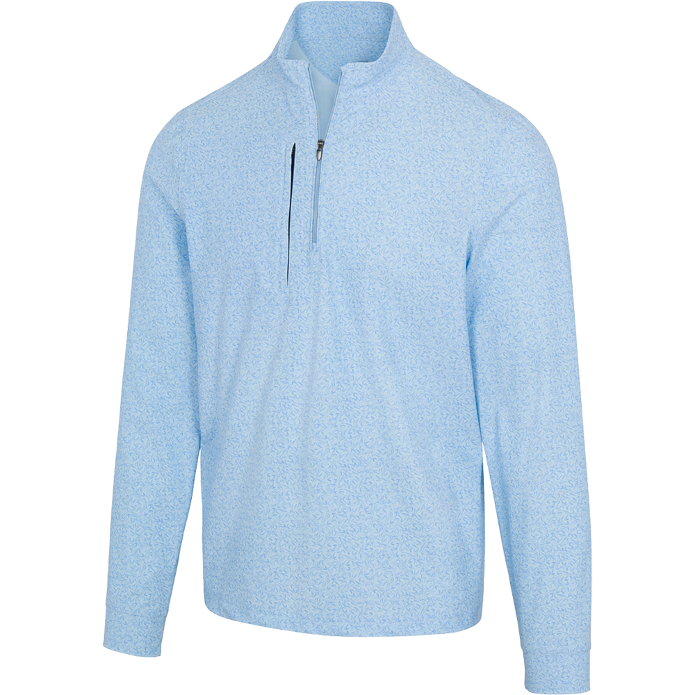 New Design Men's 4/1 Half Chest Zip-up Pullover Printed Men's Golf Outdoor Pullover